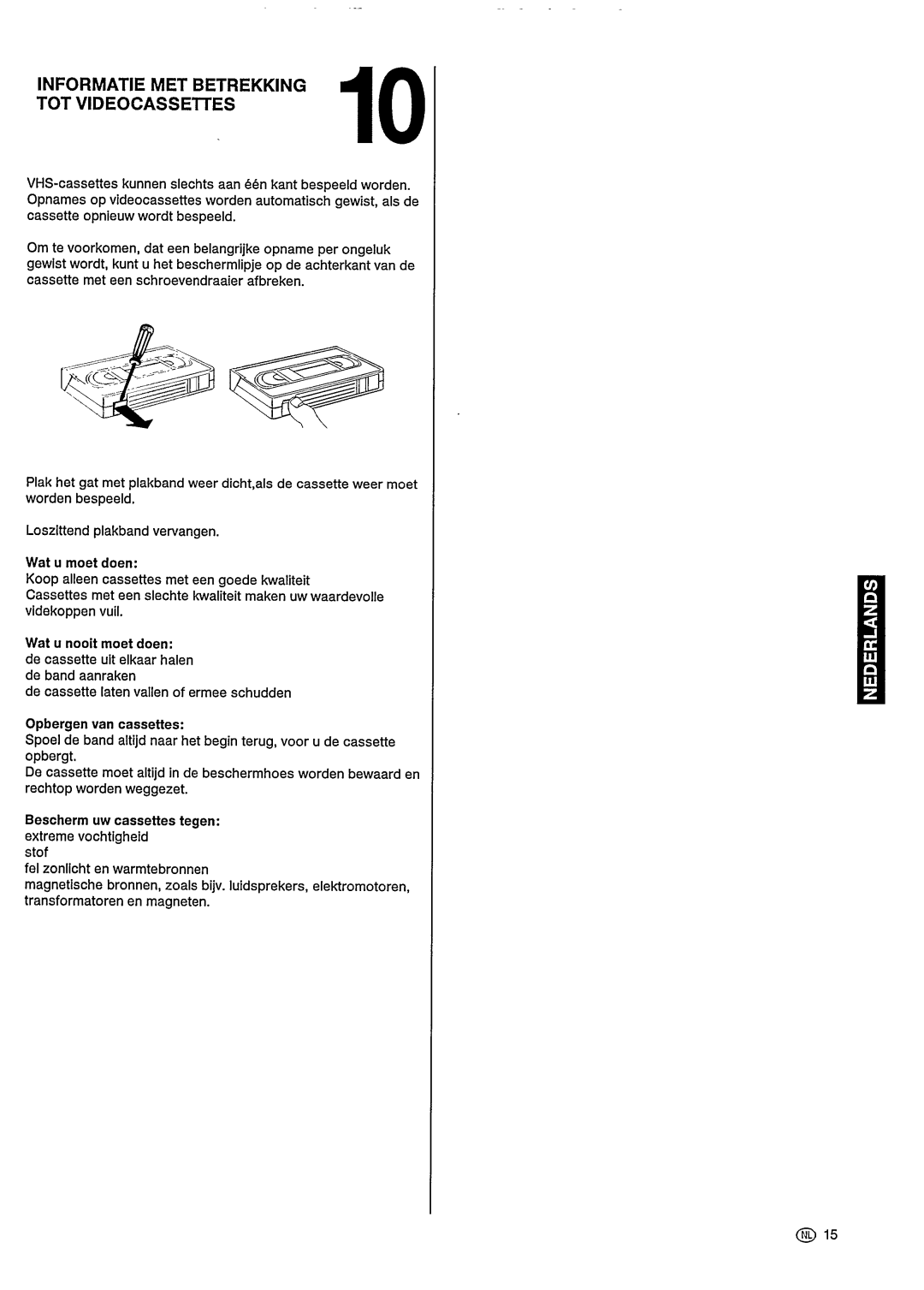 Philips VR201 manual 