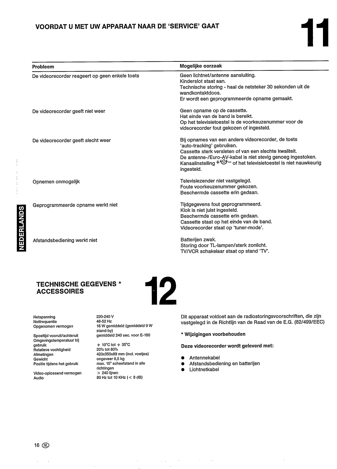 Philips VR201 manual 