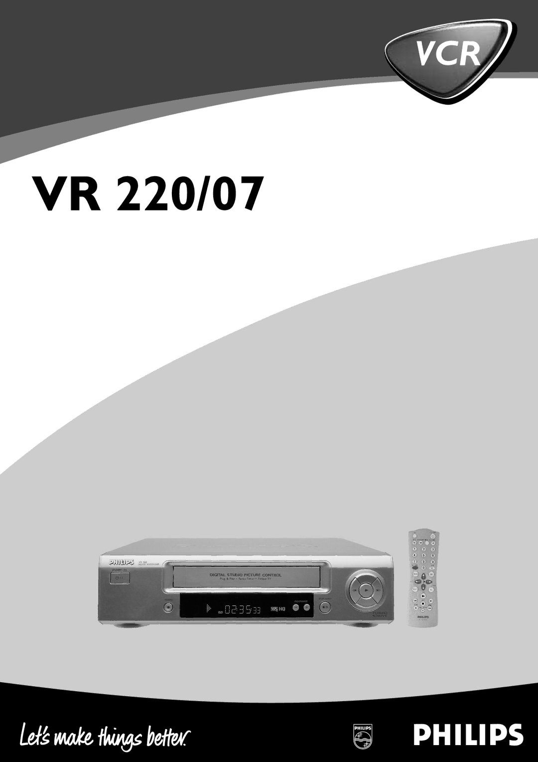 Philips VR220/07 specifications VR 220/07 