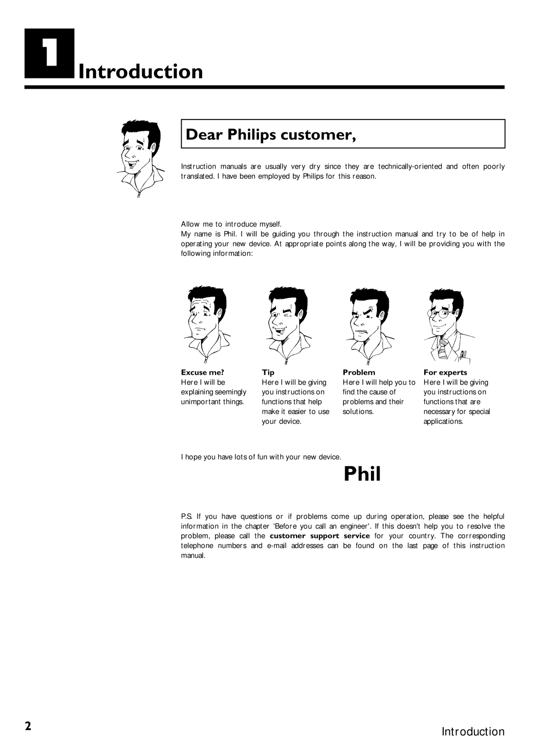 Philips VR220/07 specifications Introduction, Dear Philips customer 