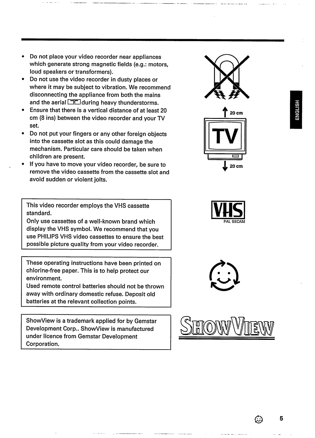 Philips VR237 manual 