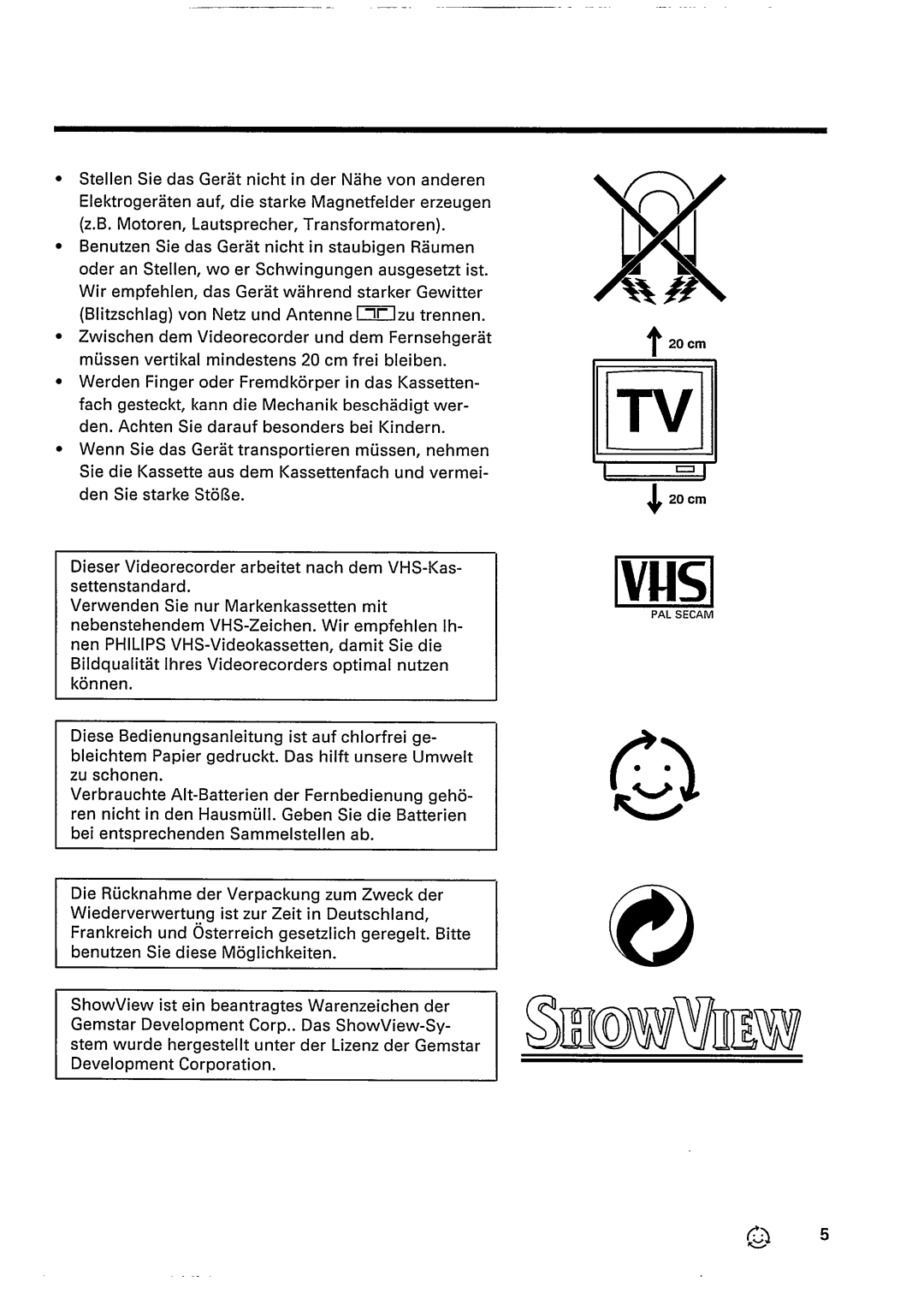 Philips VR245 manual 