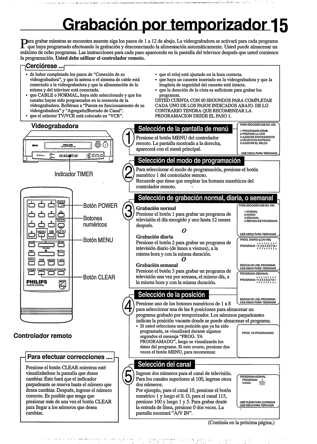 Philips VR253 manual 