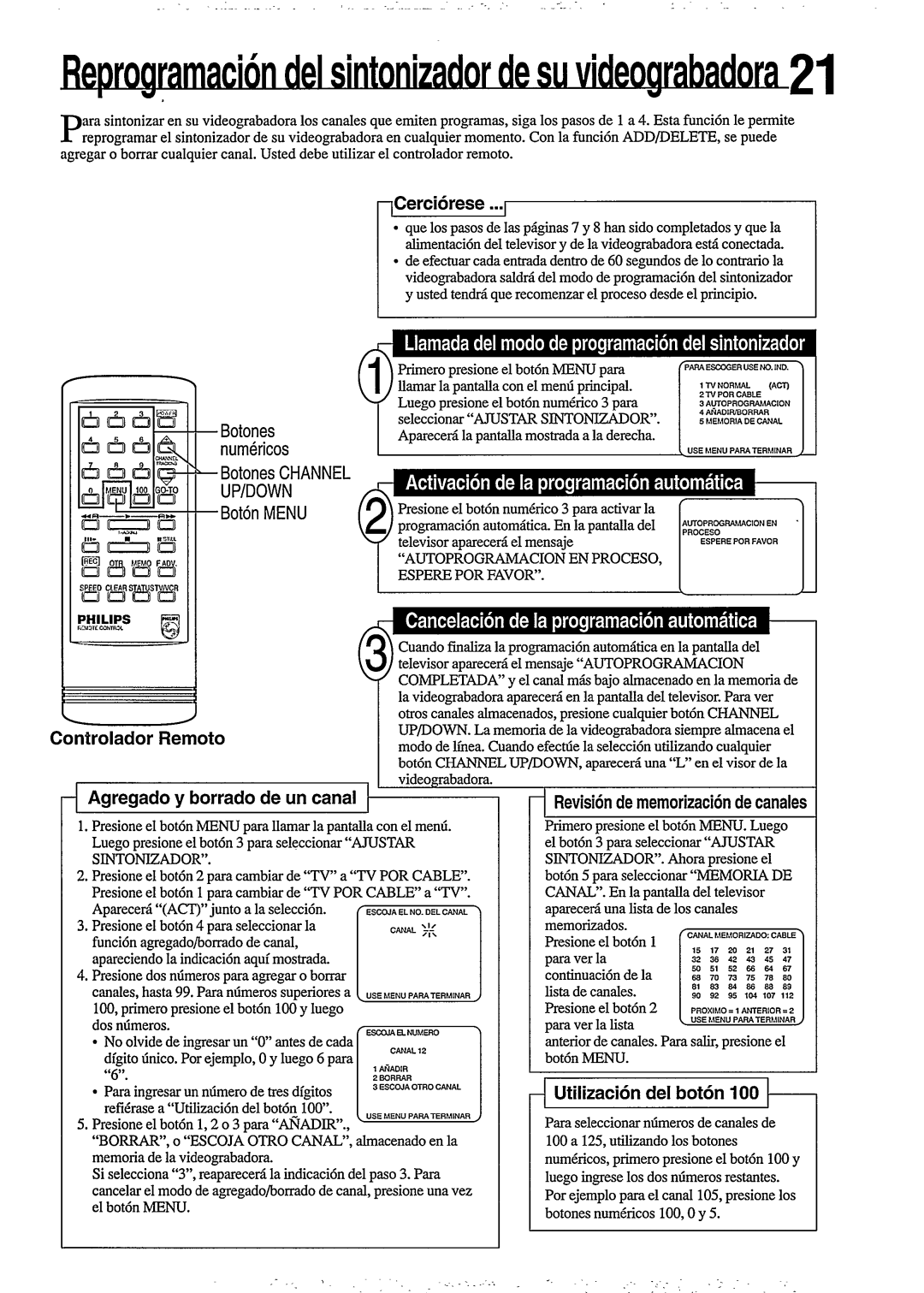 Philips VR253 manual 