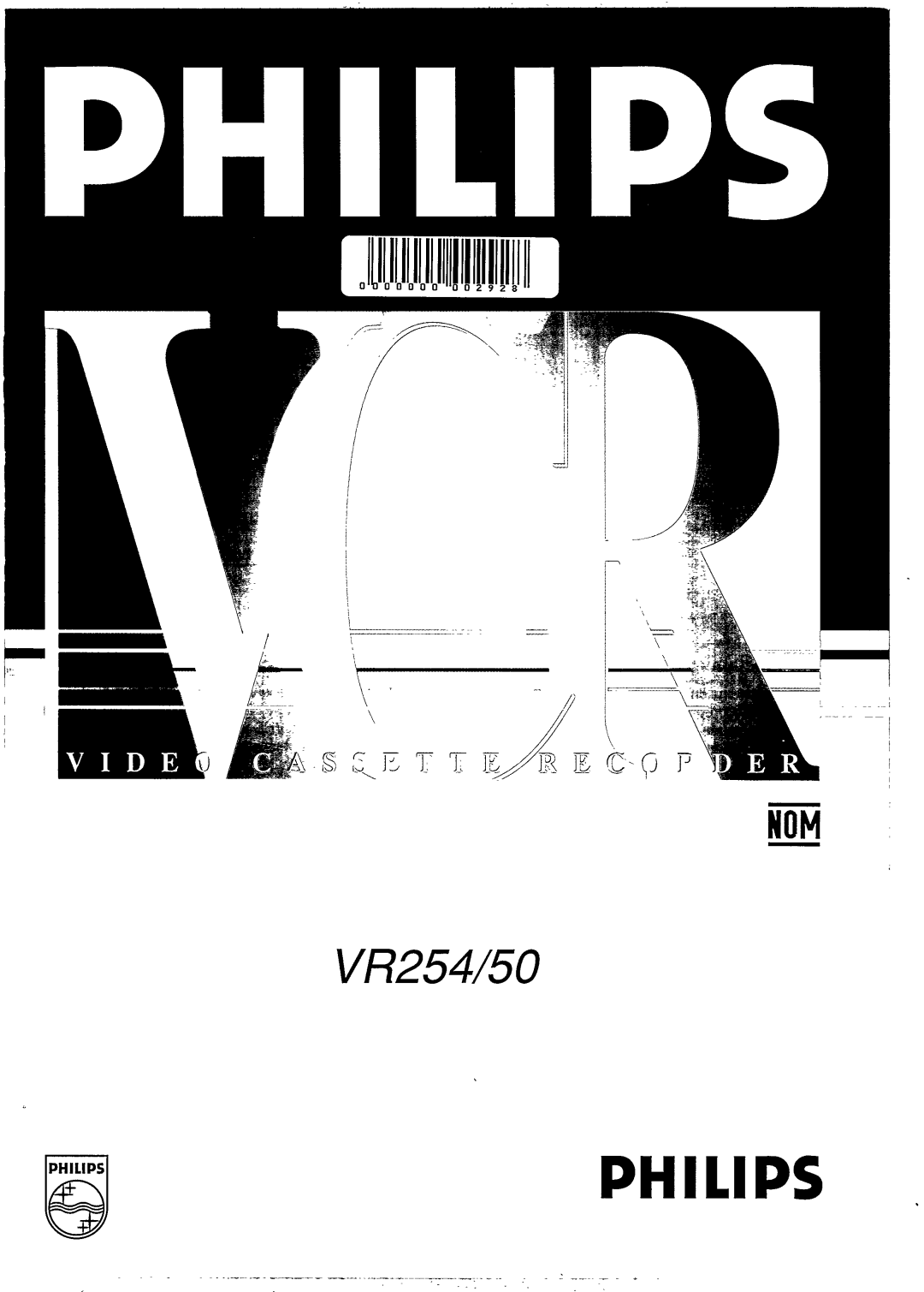 Philips VR254 manual 