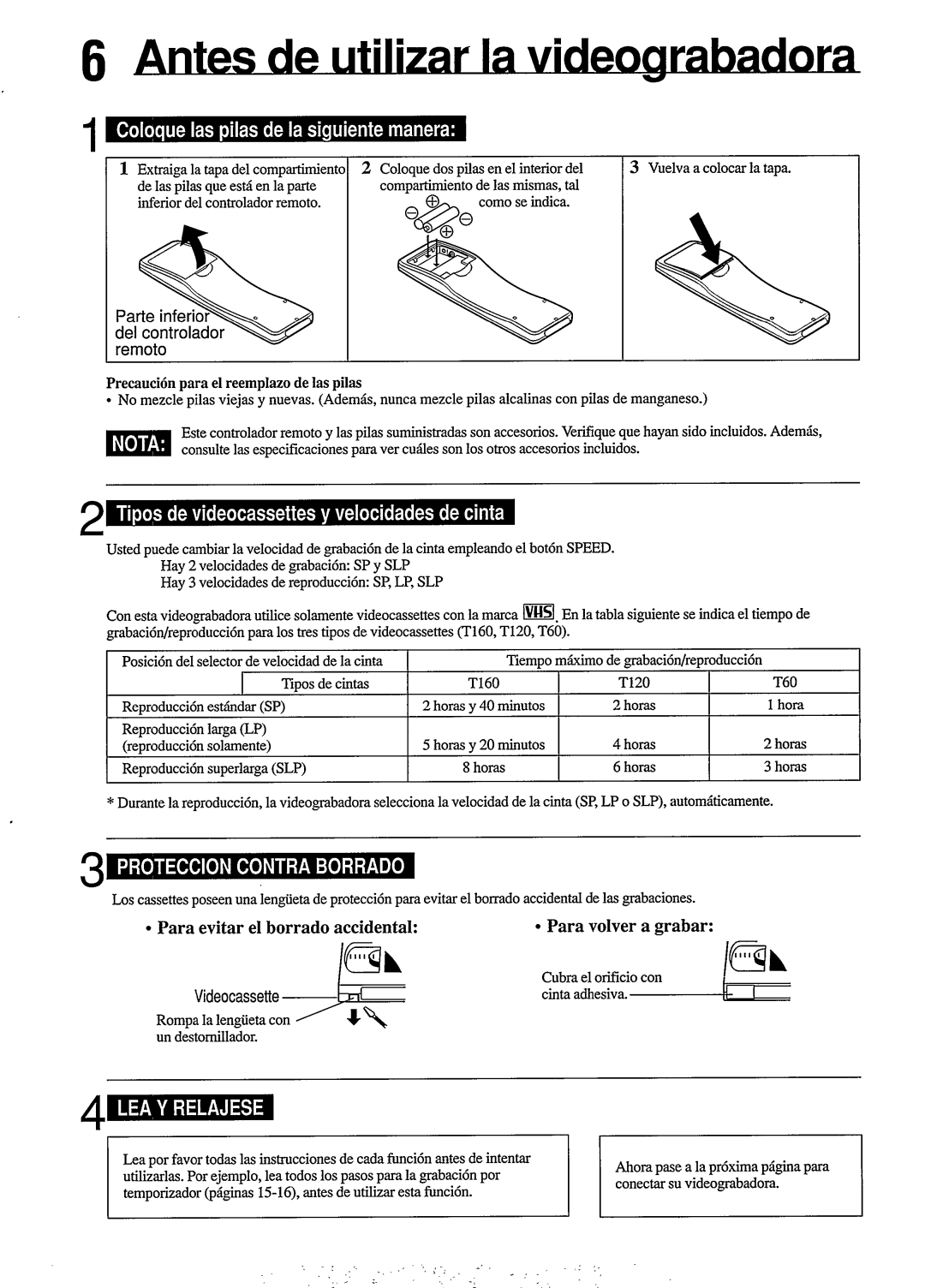 Philips VR254 manual 