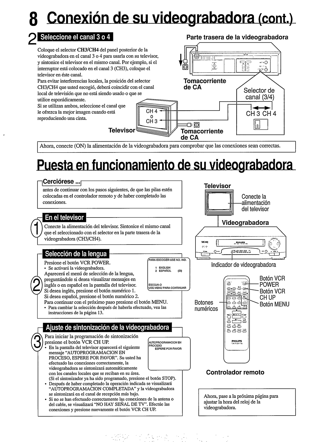 Philips VR254 manual 