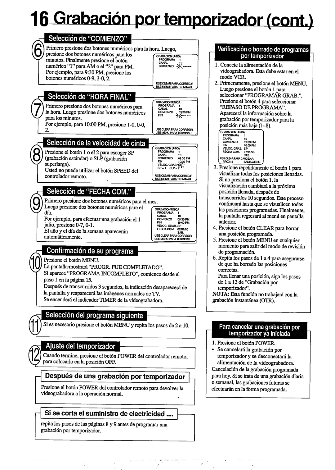 Philips VR255/50 manual 