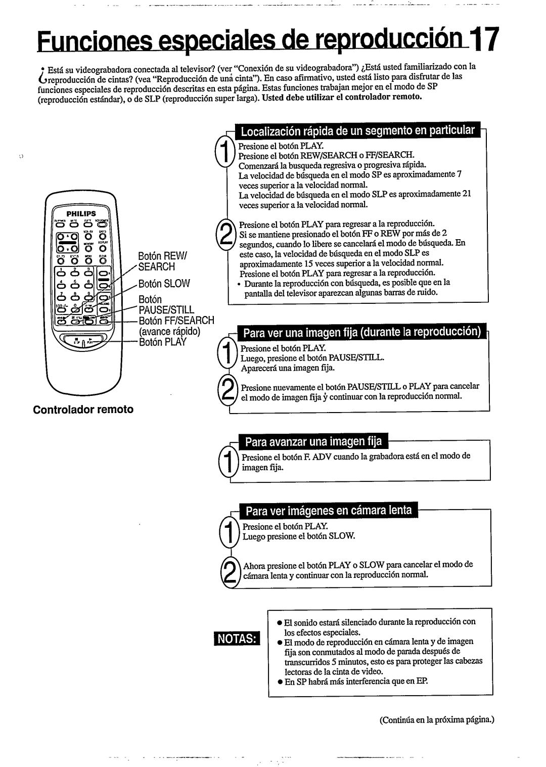 Philips VR255/50 manual 