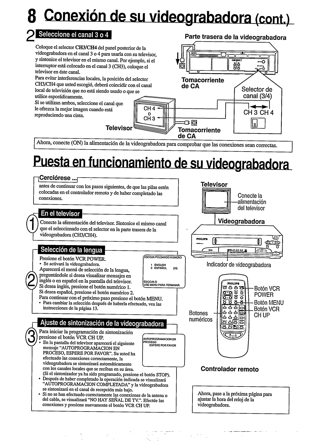 Philips VR255/50 manual 