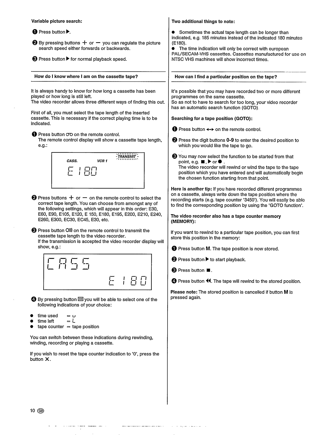 Philips VR302, VR202 manual 