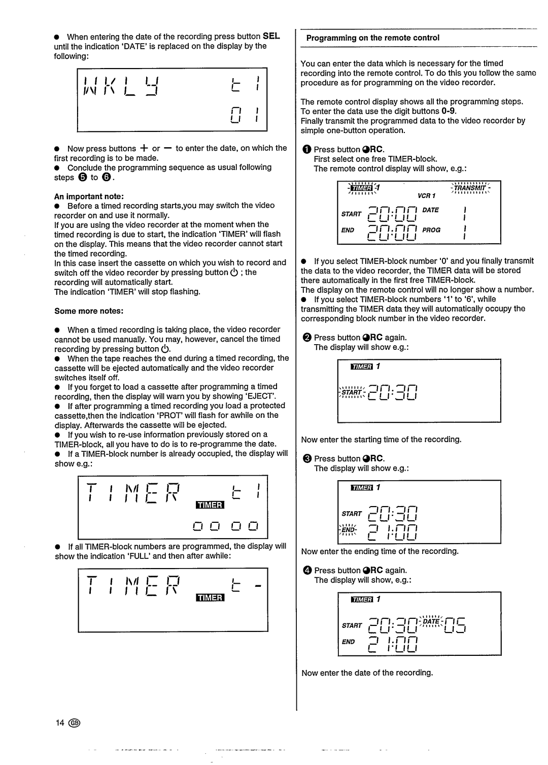 Philips VR302, VR202 manual 