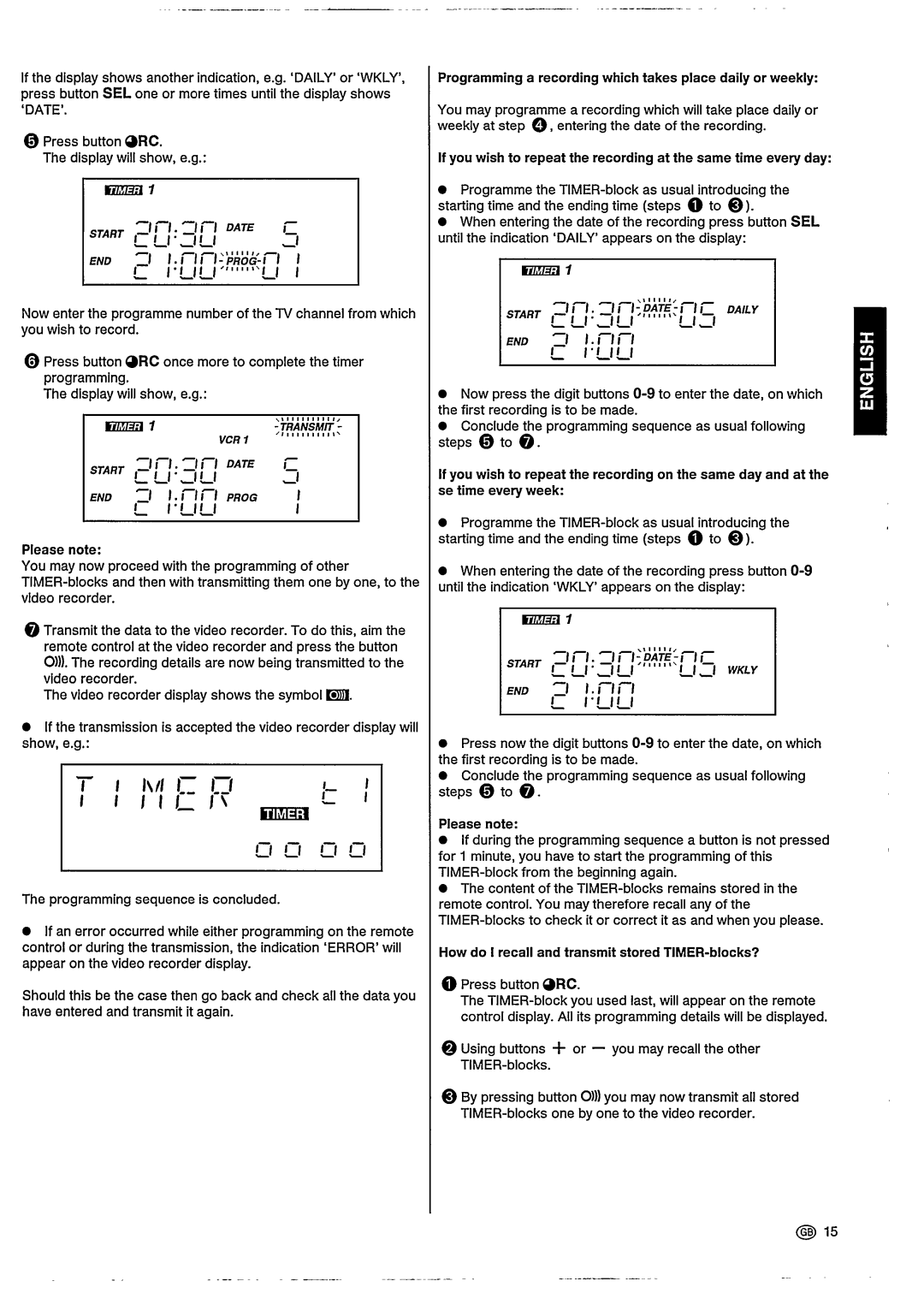 Philips VR202, VR302 manual 