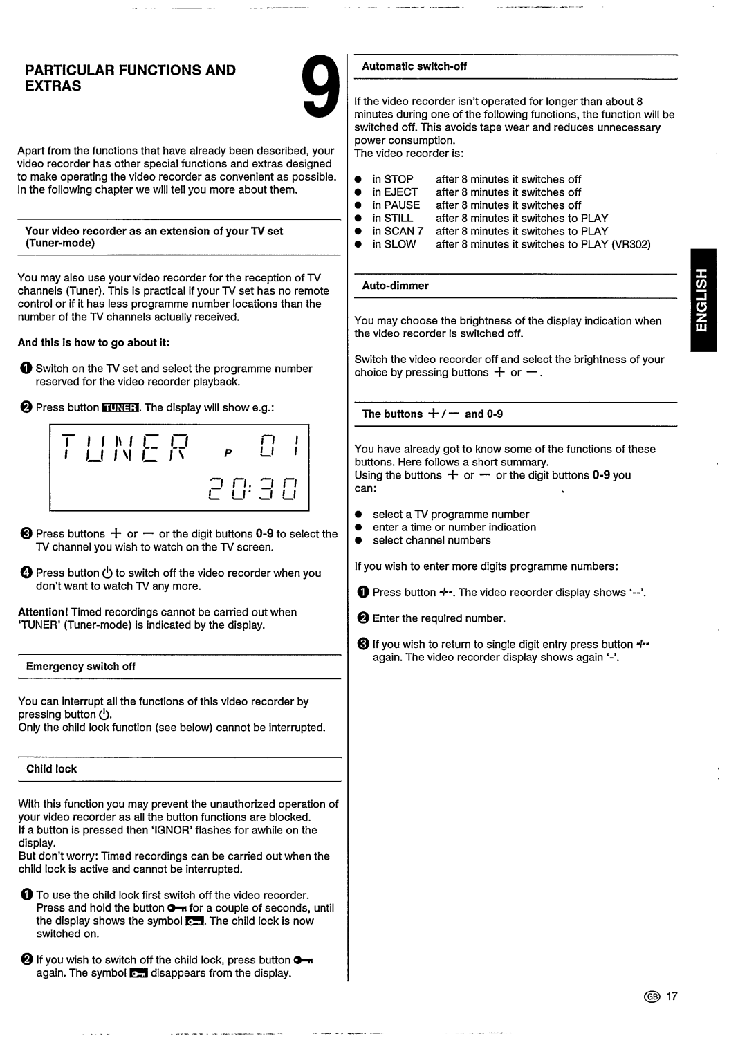 Philips VR202, VR302 manual 