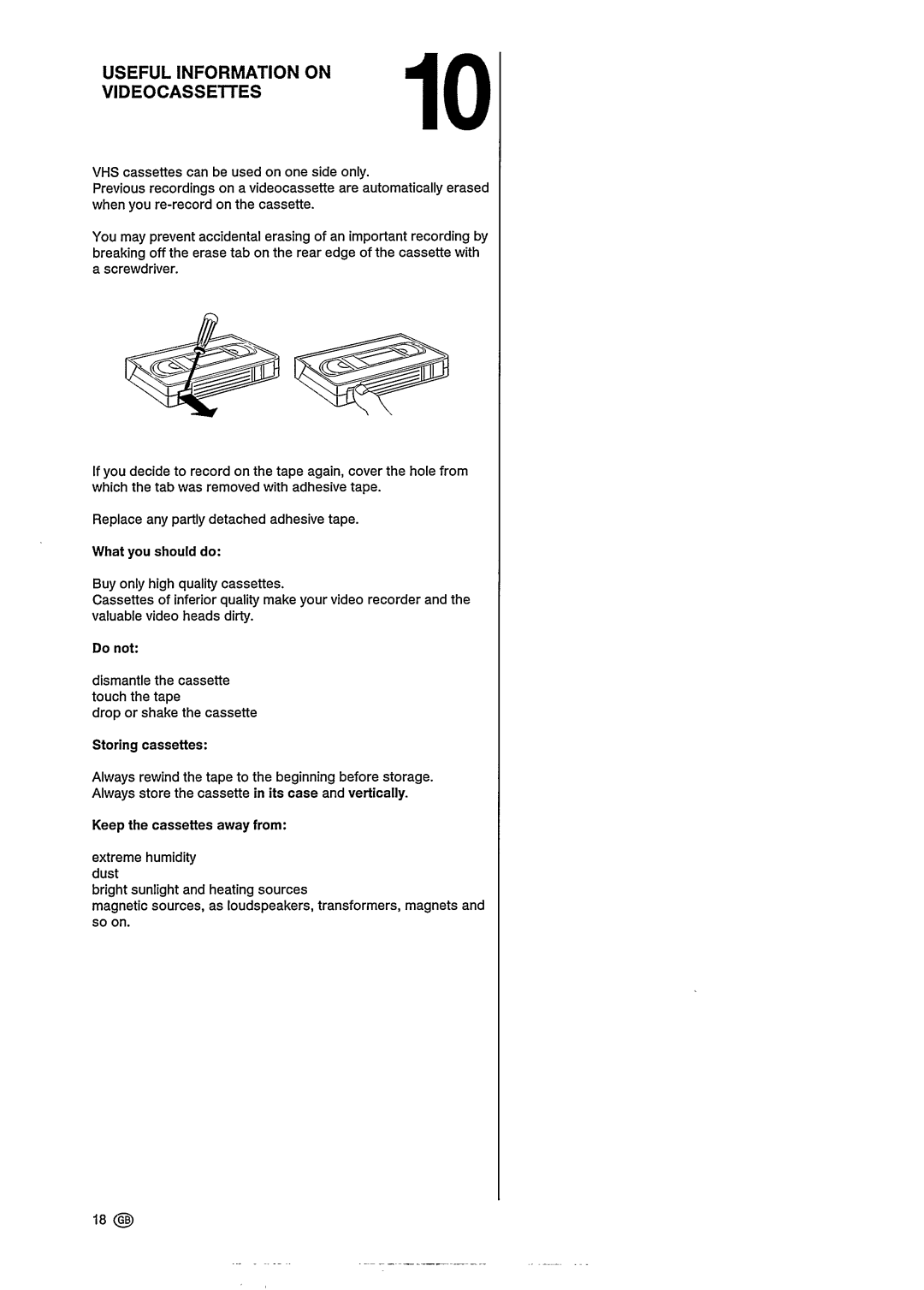 Philips VR302, VR202 manual 