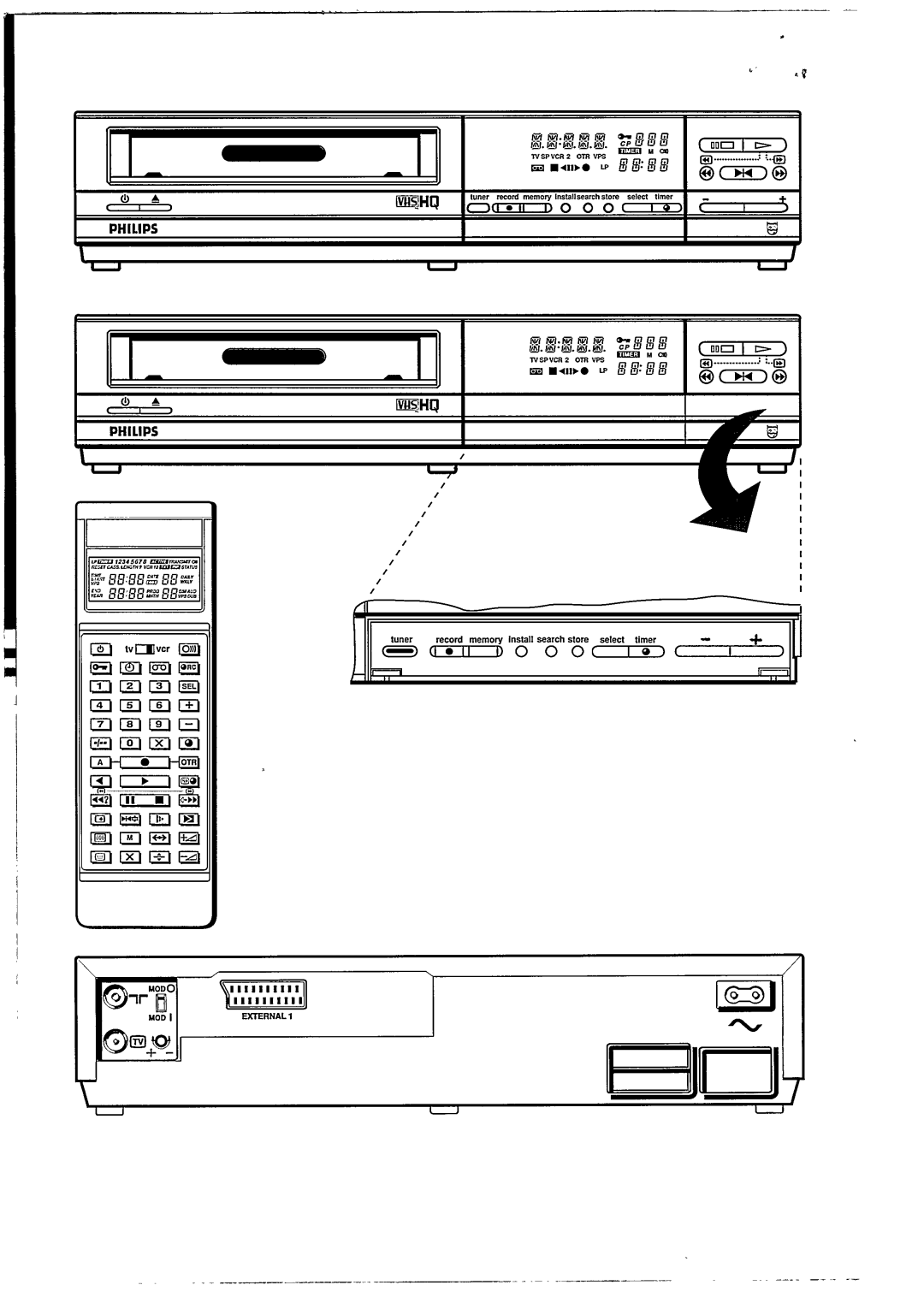 Philips VR202, VR302 manual 