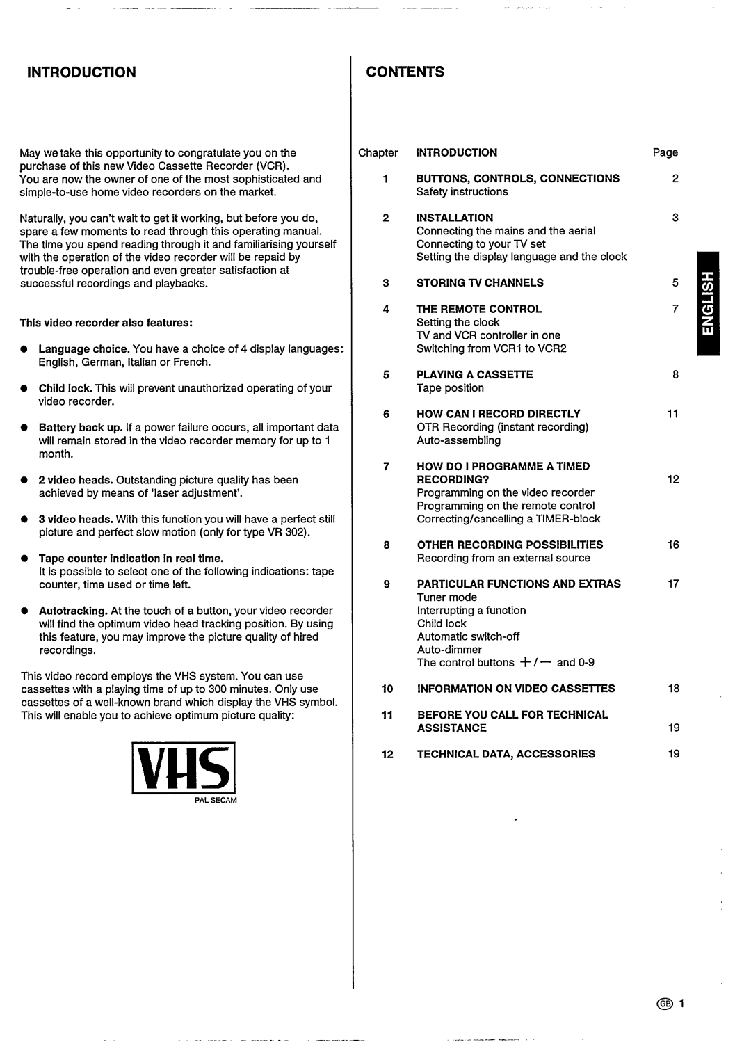 Philips VR202, VR302 manual 