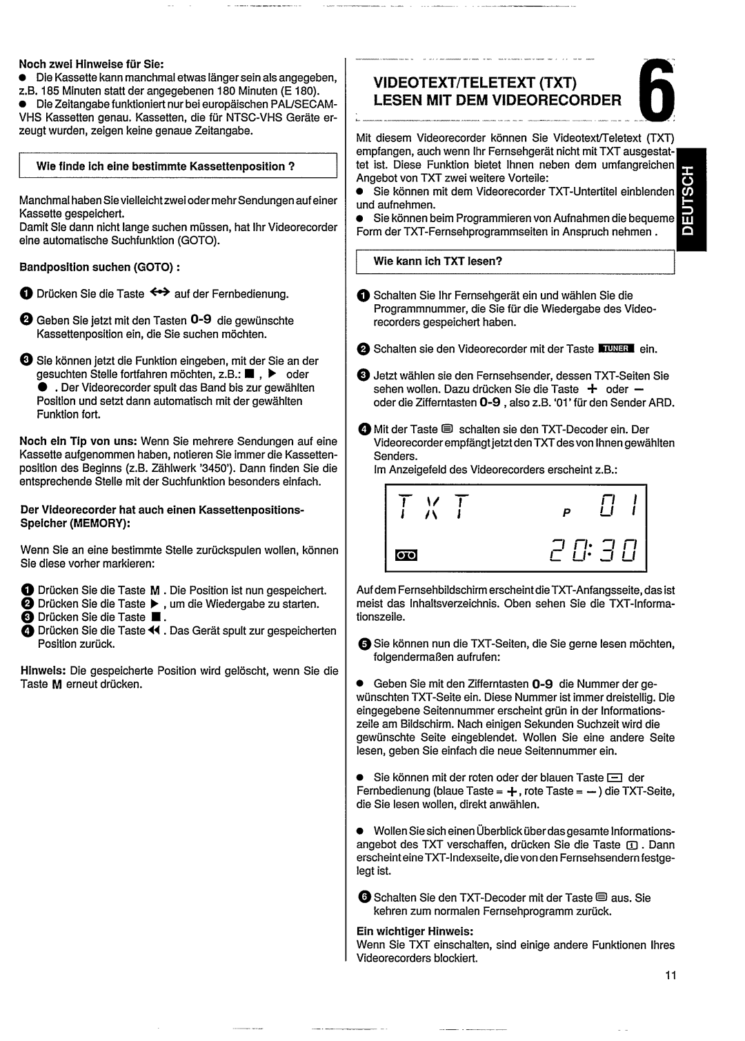 Philips VR303 manual 