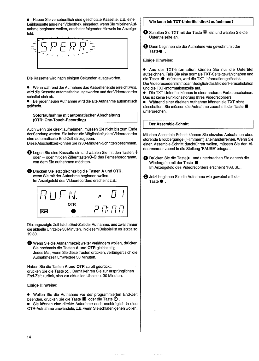 Philips VR303 manual 