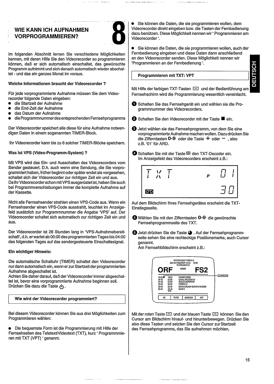 Philips VR303 manual 