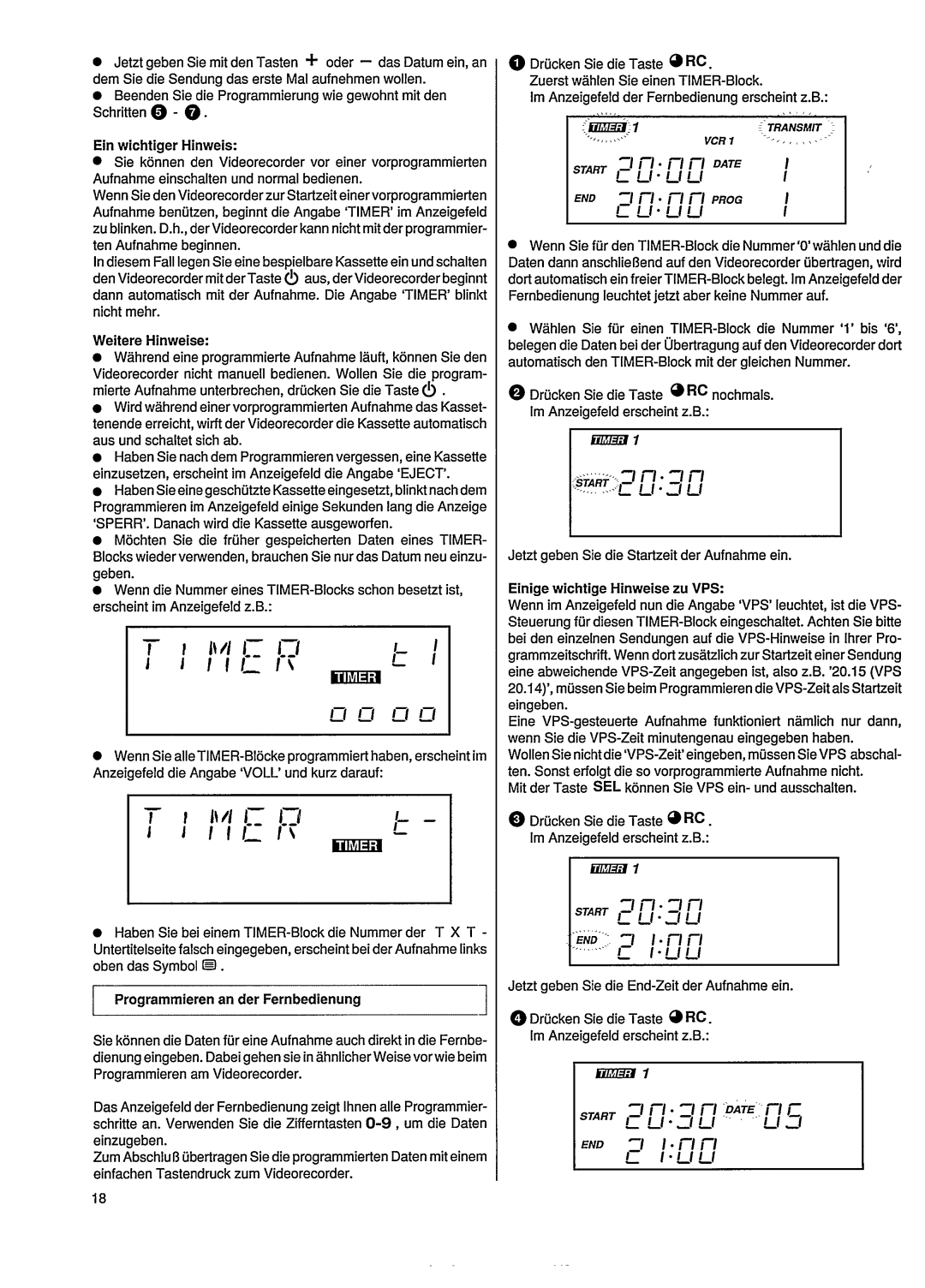 Philips VR303 manual 