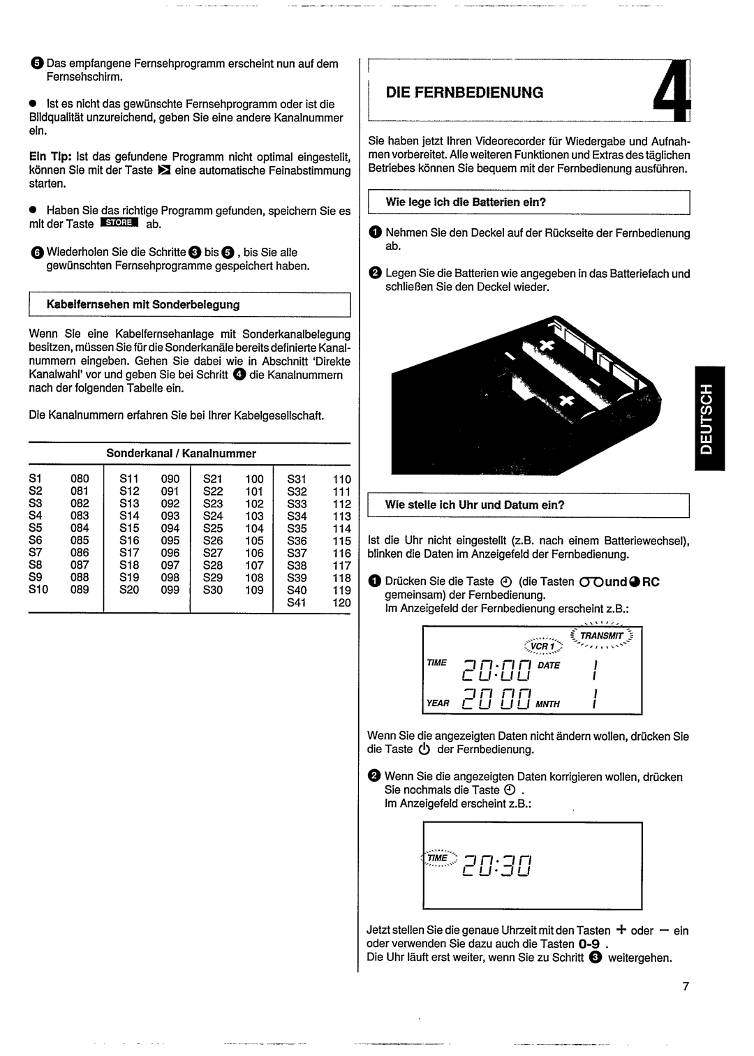 Philips VR305 manual 