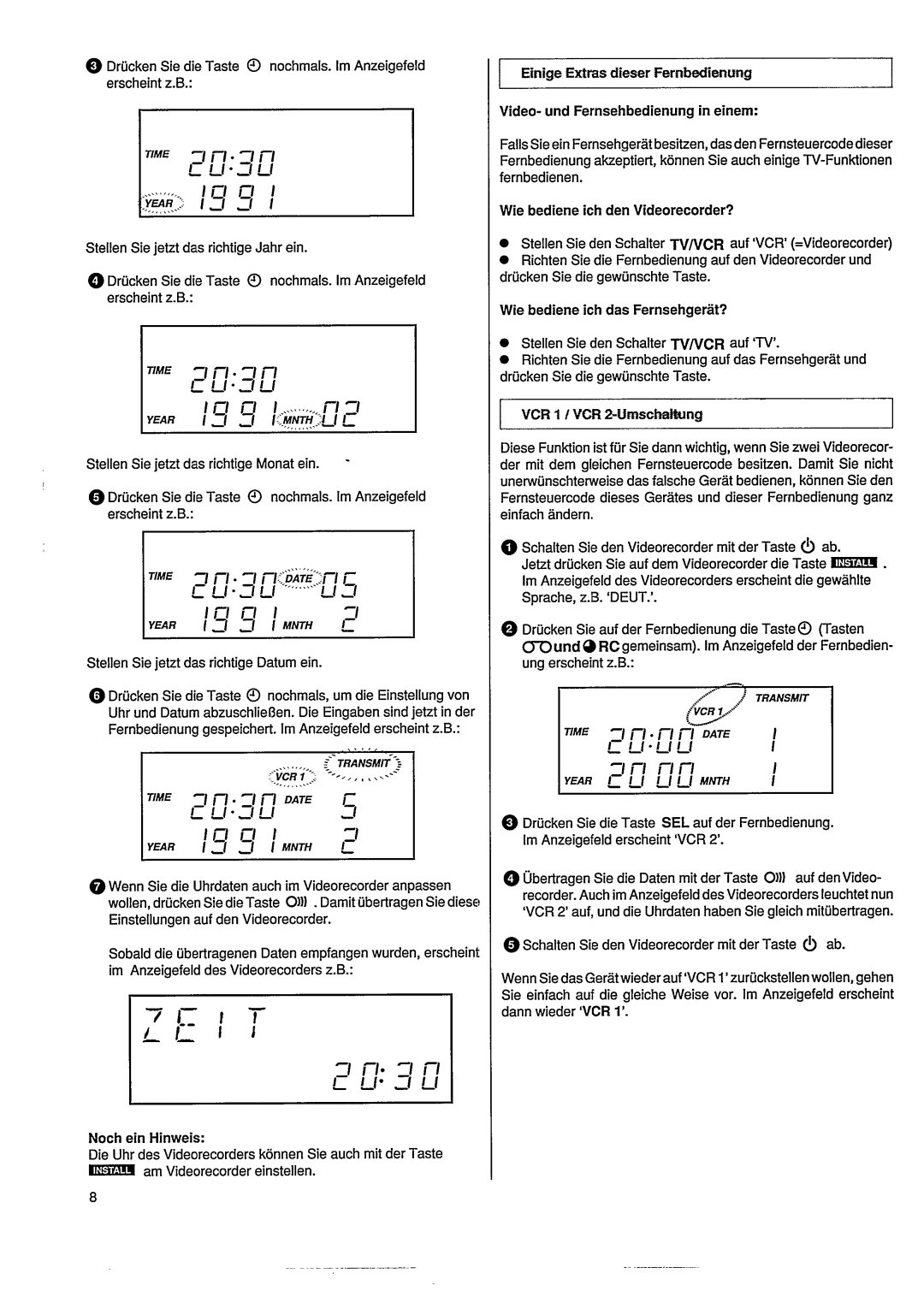 Philips VR305 manual 