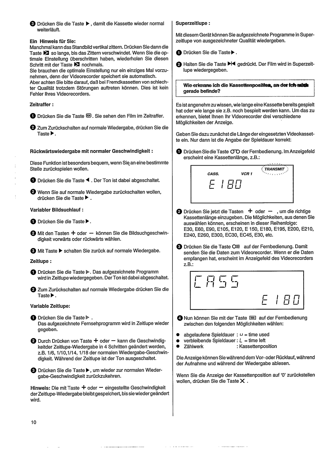 Philips VR305 manual 