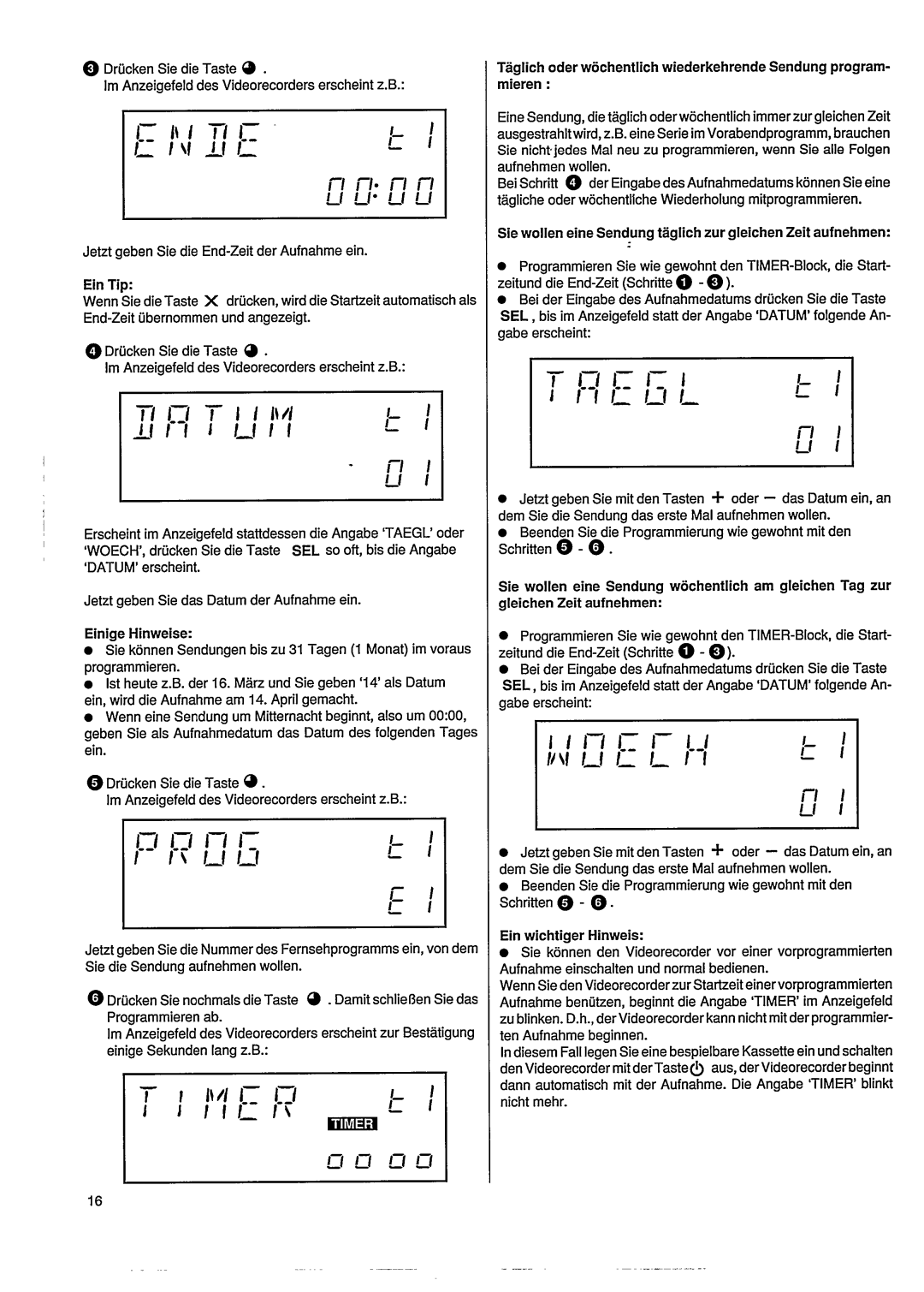 Philips VR305 manual 