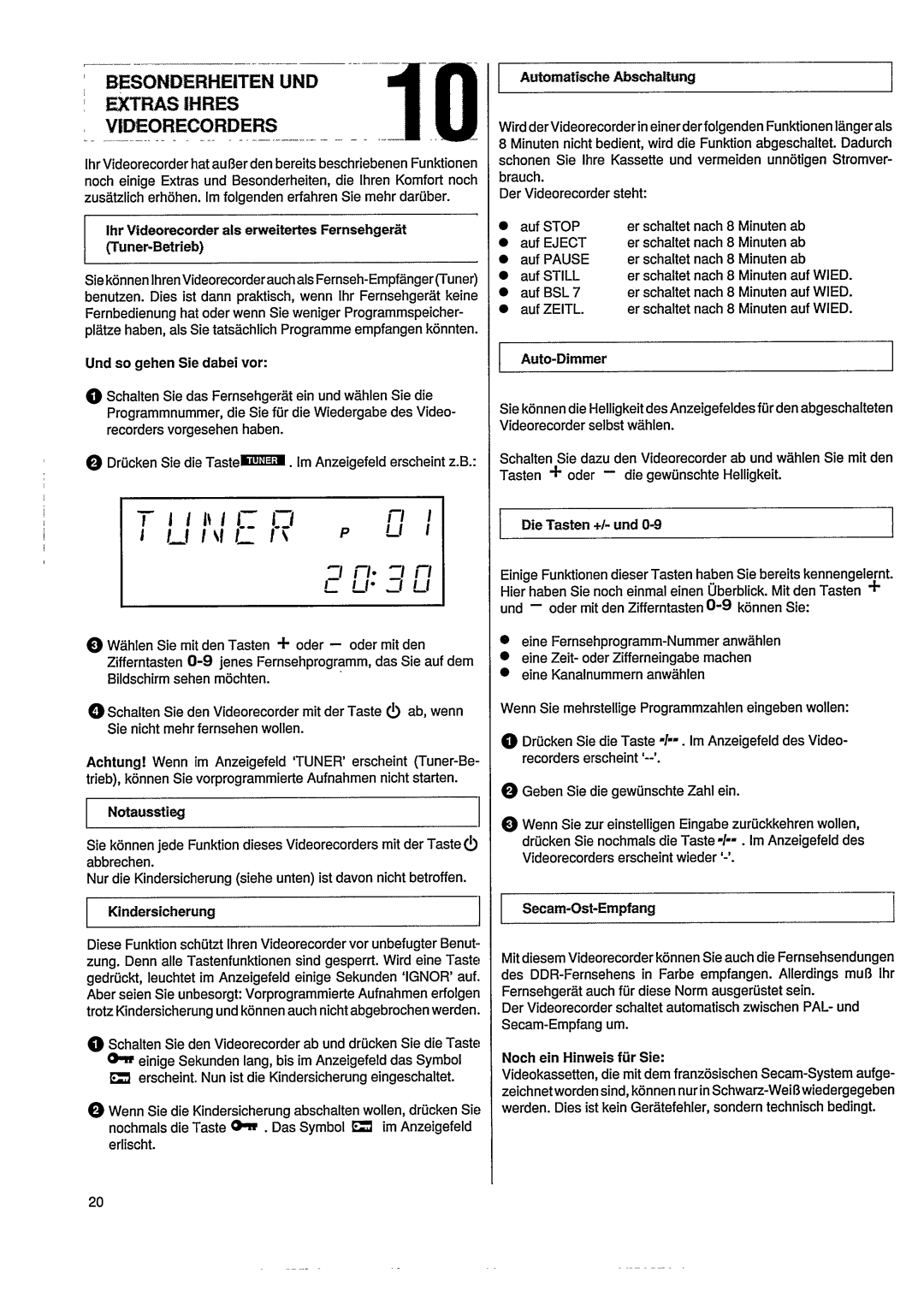 Philips VR305 manual 