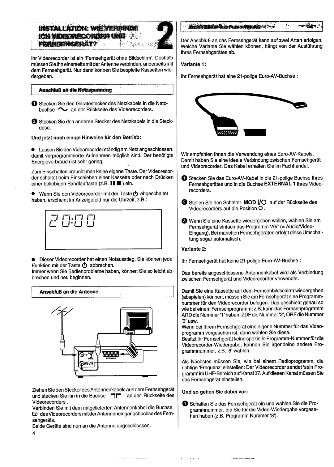 Philips VR305 manual 