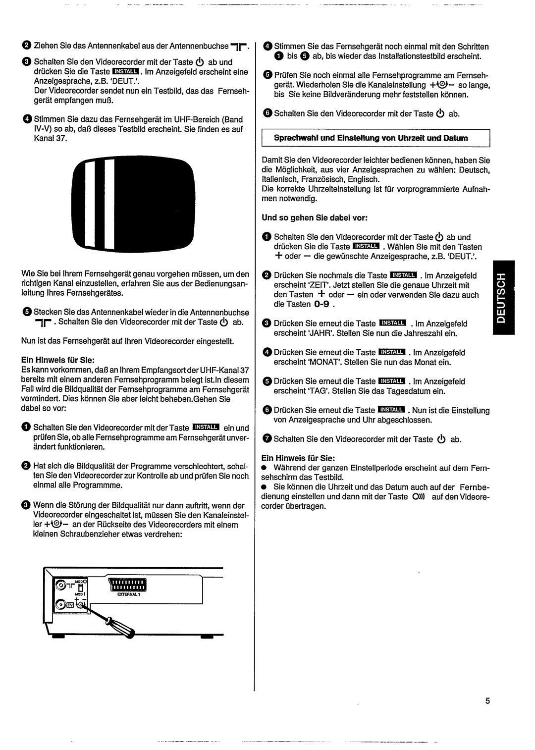 Philips VR305 manual 