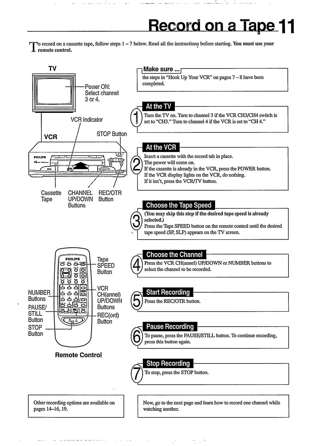 Philips VR355, VR350 manual 