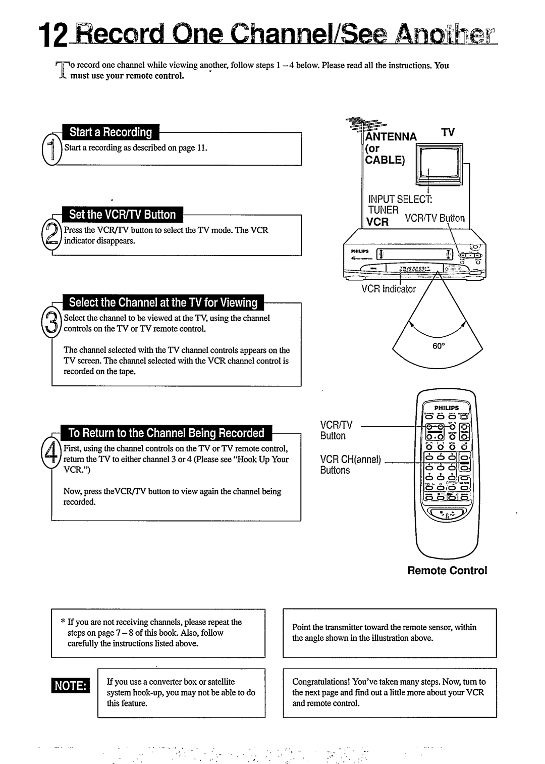 Philips VR350, VR355 manual 