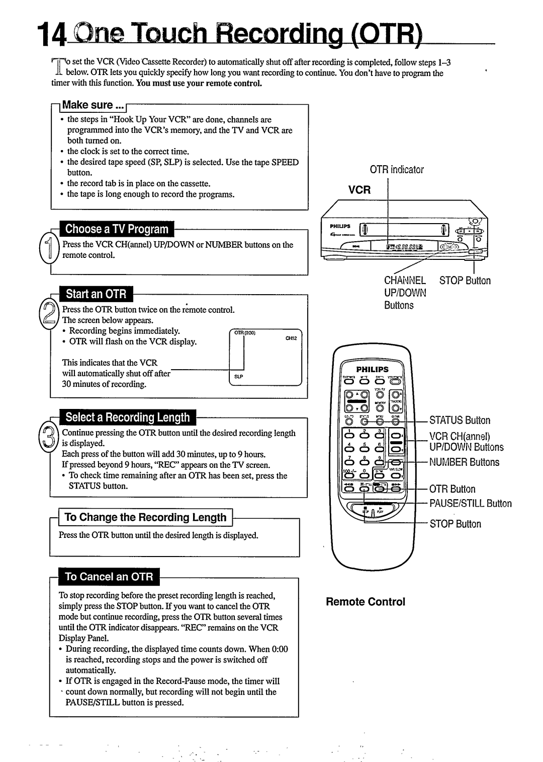 Philips VR350, VR355 manual 