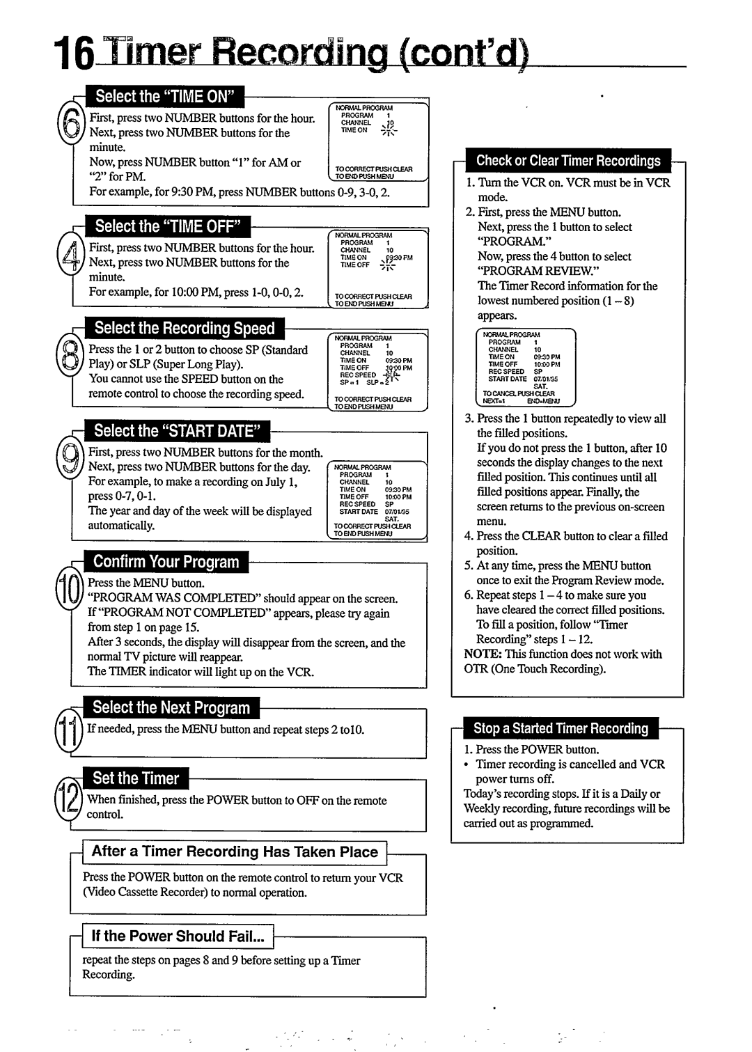 Philips VR350, VR355 manual 