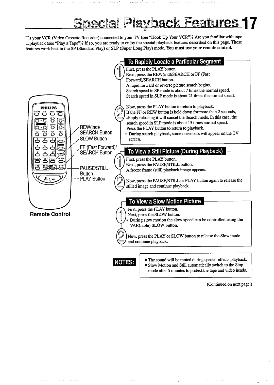 Philips VR355, VR350 manual 