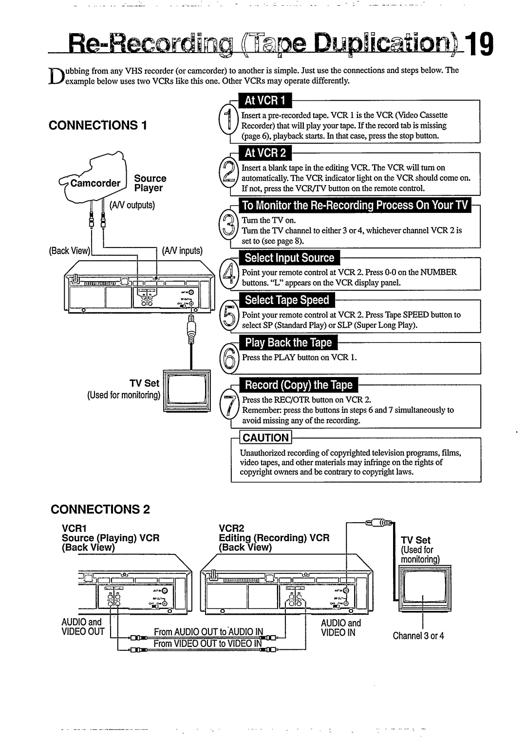 Philips VR355, VR350 manual 