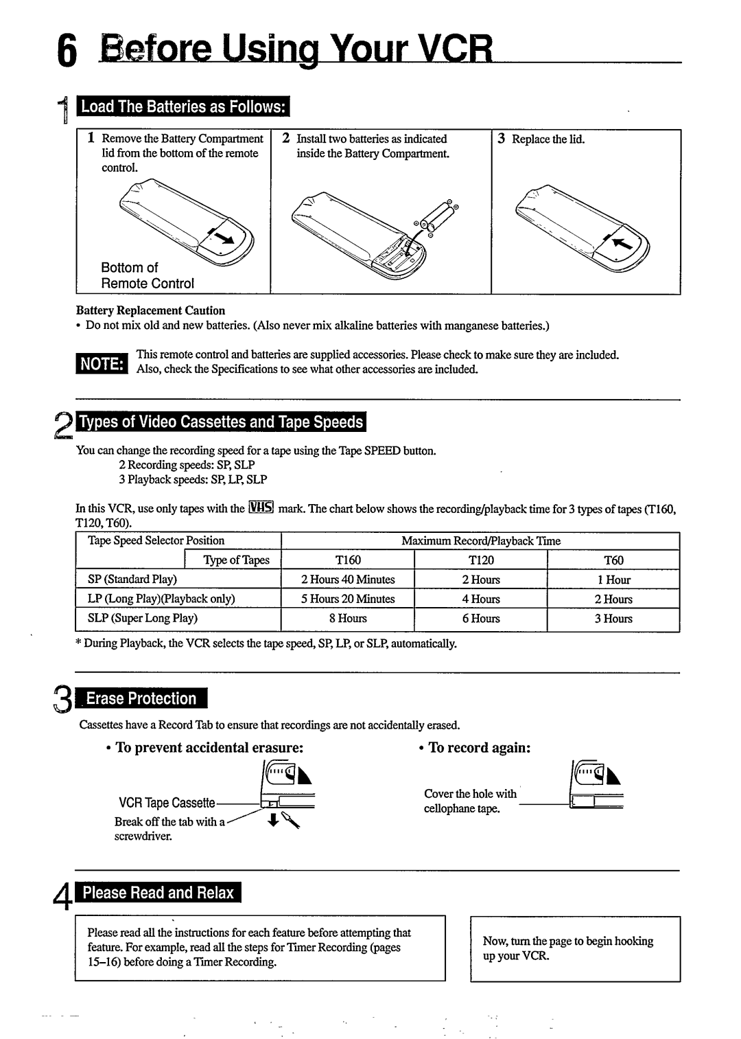 Philips VR350, VR355 manual 