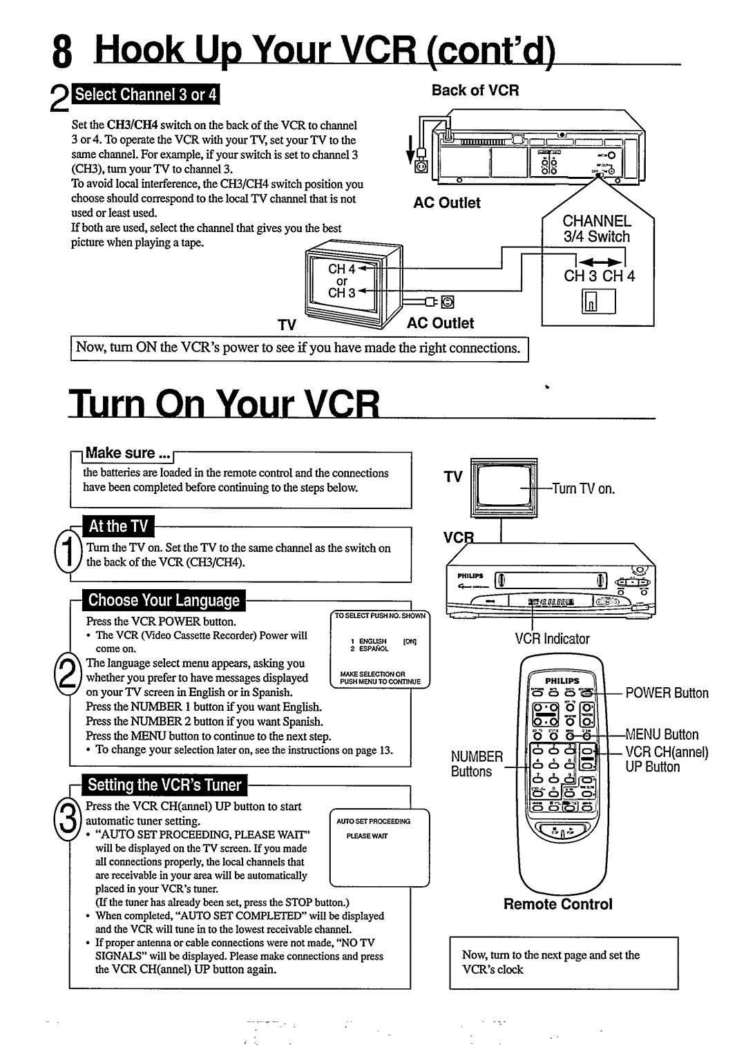 Philips VR350, VR355 manual 