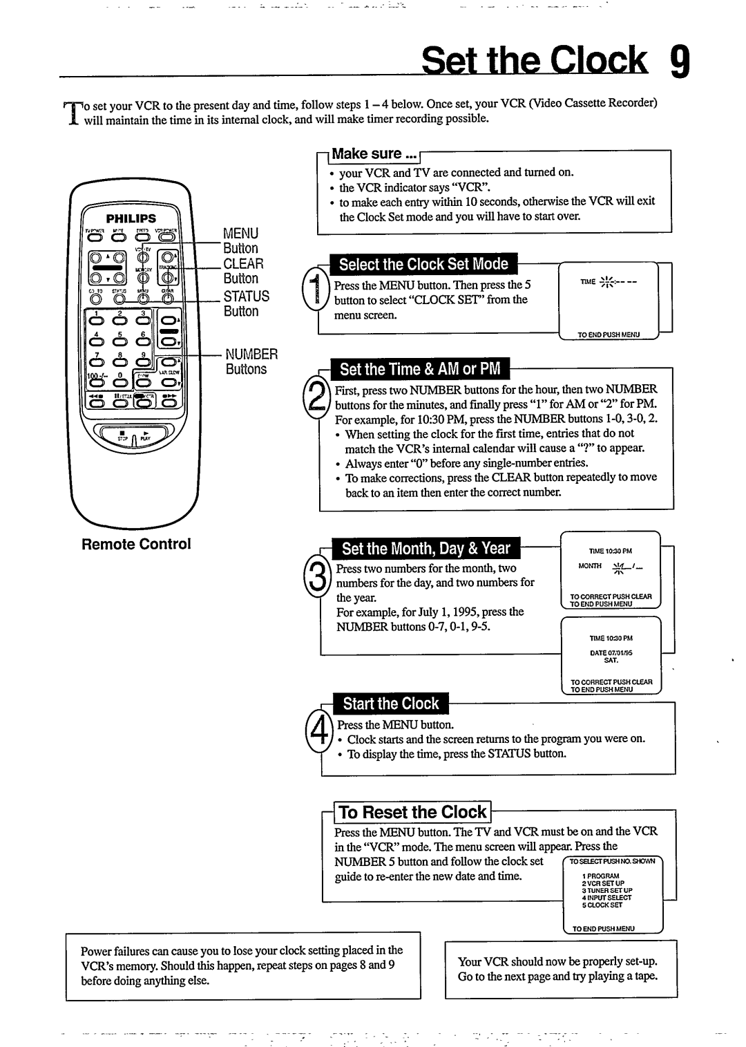 Philips VR355, VR350 manual 