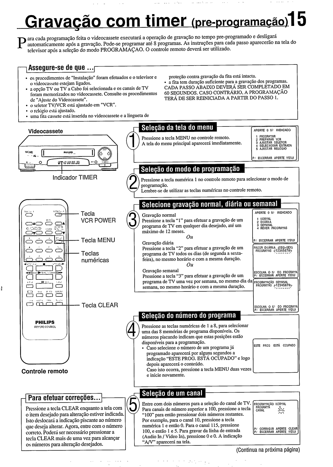 Philips VR354, VR378 manual 