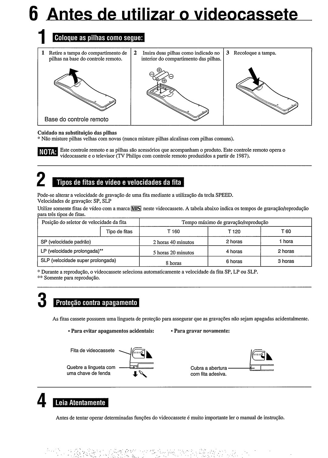 Philips VR378, VR354 manual 