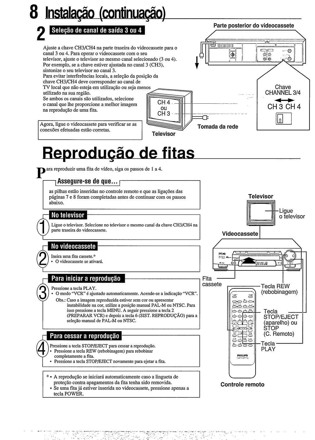 Philips VR378, VR354 manual 