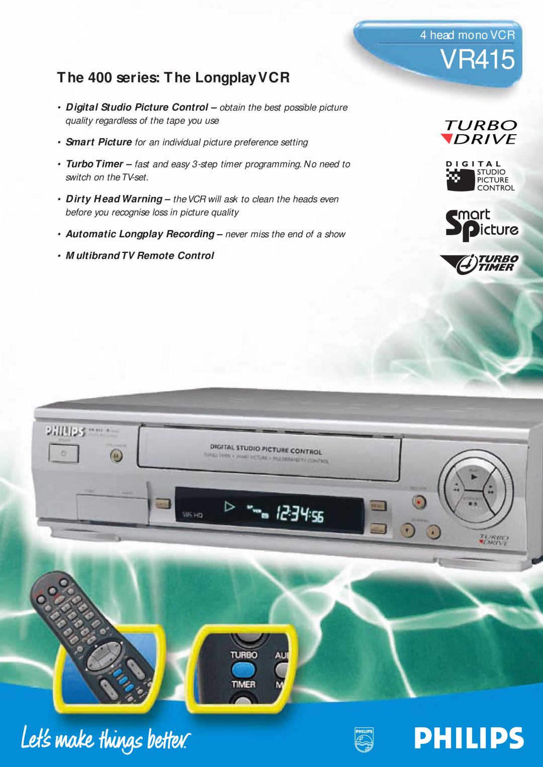 Philips VR415 manual 