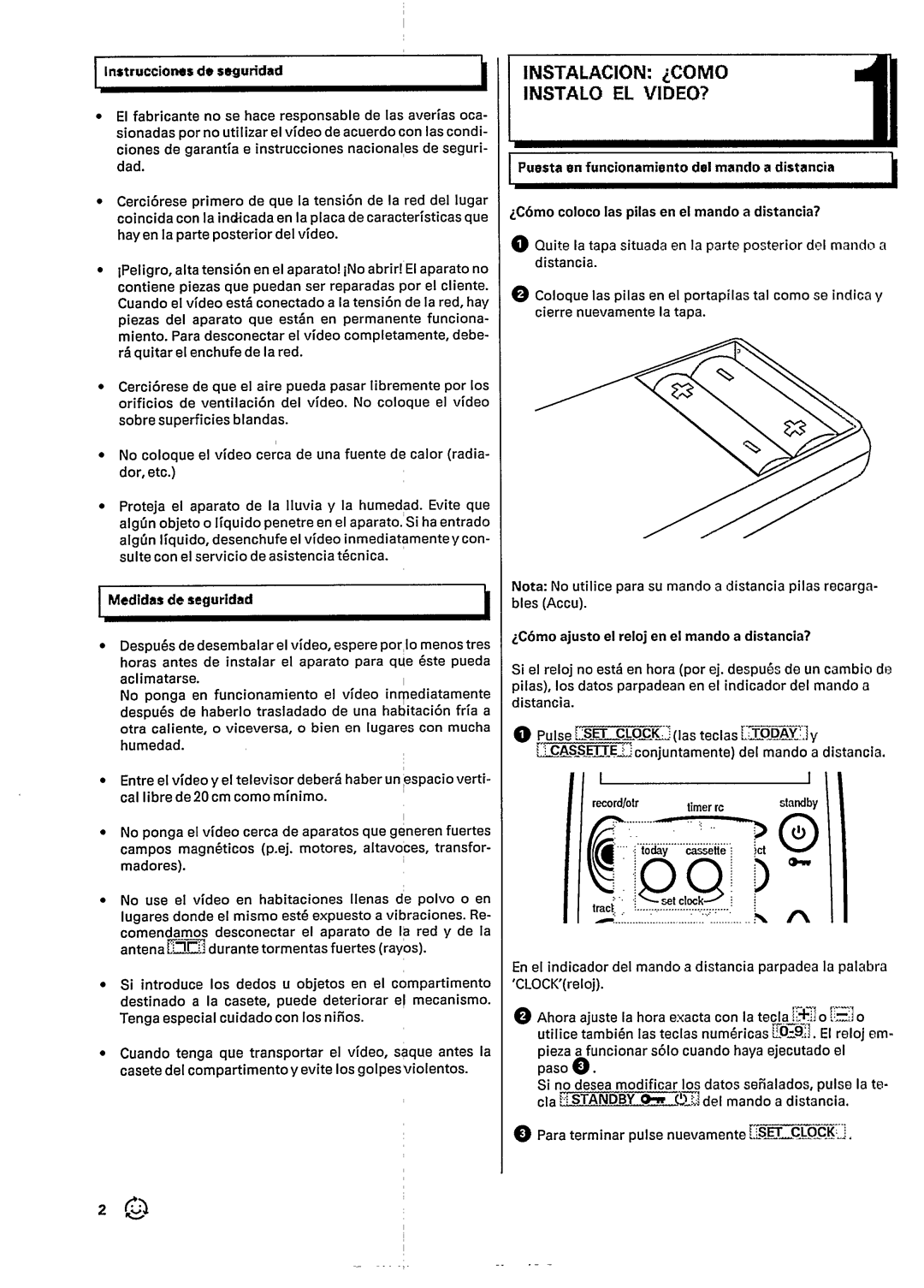 Philips VR422 manual 