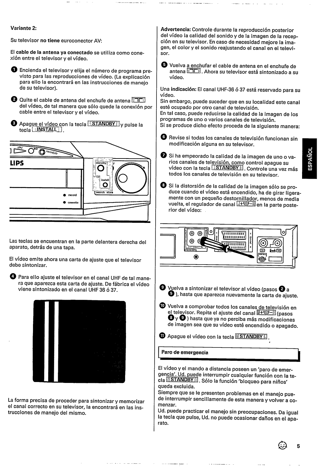 Philips VR422 manual 