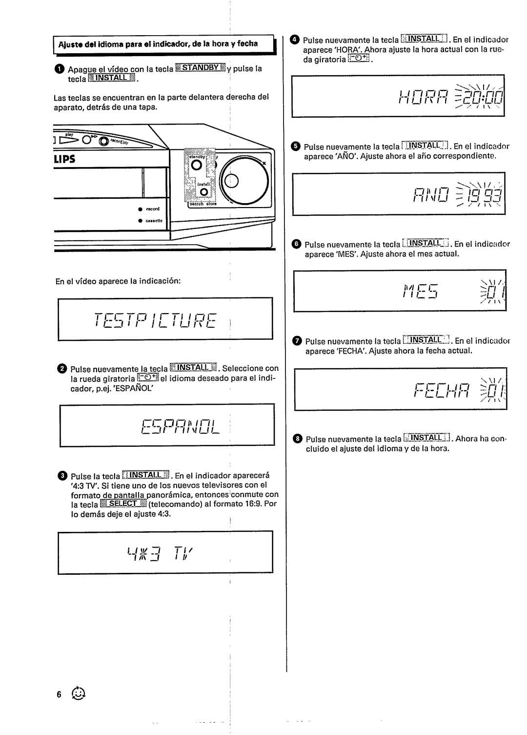 Philips VR422 manual 