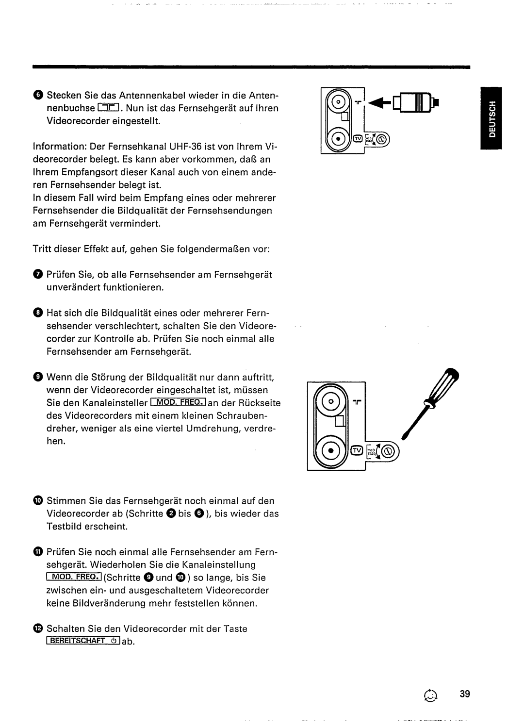 Philips VR437 manual 