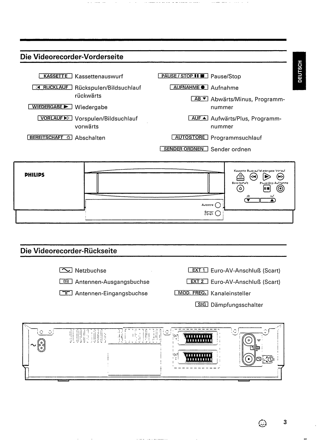 Philips VR437 manual 